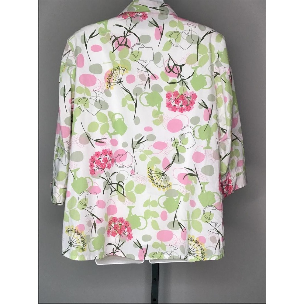 Alia Lot Womens 2 Button Front Shirts 16W & 2 Ribbed Tanks 2X Casual Vacation - Picture 7 of 9